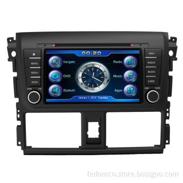 7 Inch TFT LCD Touch Screen Car DVD GPS Navigation System for Toyota Vios with Bluetooth+Radio+iPod+Video